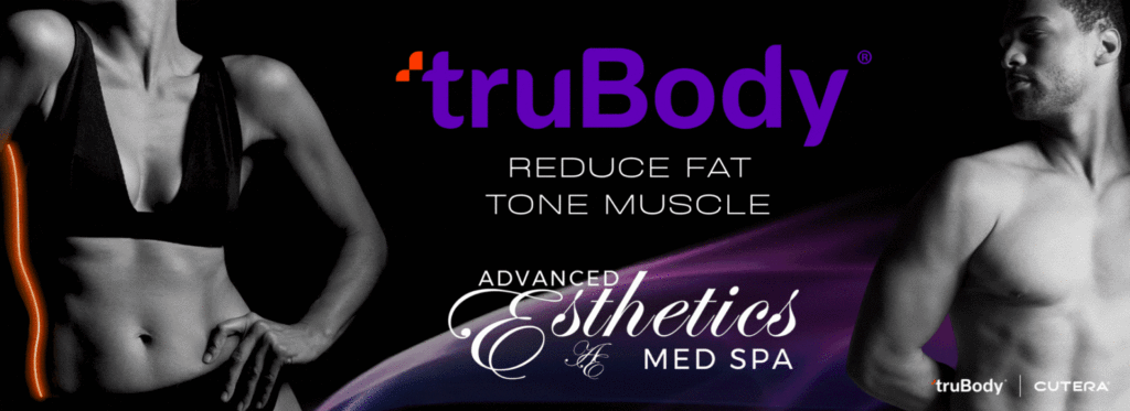 truBody is the powerful body contouring duo, truSculpt + truFlex: or truSculpt iD + truSculpt flex truSculpt is a clinically proven, body-contouring, fat-burning & skin tightening treatment. – Featuring a clinically proven average of 24% fat reduction. truFlex is a clinically proven, strengthening, lifting, building and toning body treatment for men and women. – Featuring a clinically proven average increase in muscle mass by up to 30%.